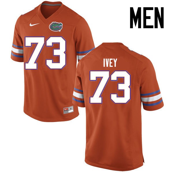 Florida Gators Men #73 Martez Ivey College Football Jerseys Orange
